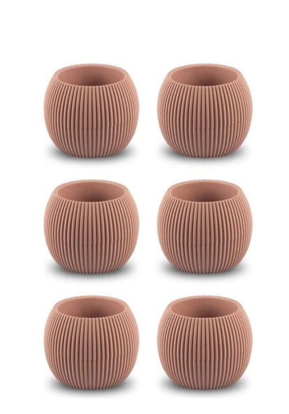 Omnipazar KRS-363 Plastik Mercan Kaktüs Saksı 0.7 Litre Soft Pembe 6 Adet ürün görseli