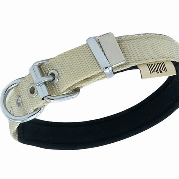 Doggie Konfor Dokuma Köpek Boyun Tasması Haki 3X42-50 Cm - 3