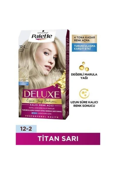 Palette Deluxe Saç Boyası Titan Sarı 12-2 x 3 Adet - 2