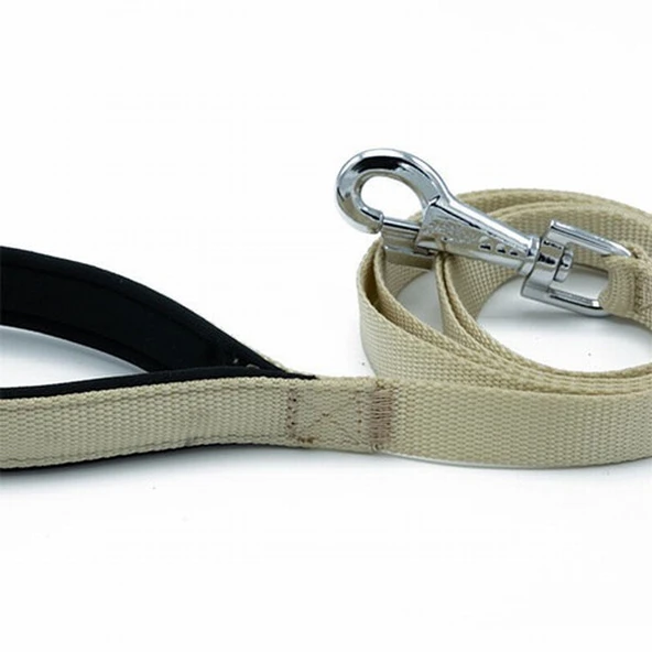 Doggie Konfor Dokuma Köpek Gezdirme Tasması Haki 2,5x120 Cm - Resim 3