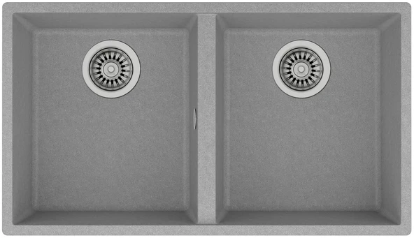 115260025-Teka Square 760 Tg Stone Grey Granit Eviye ürün görseli