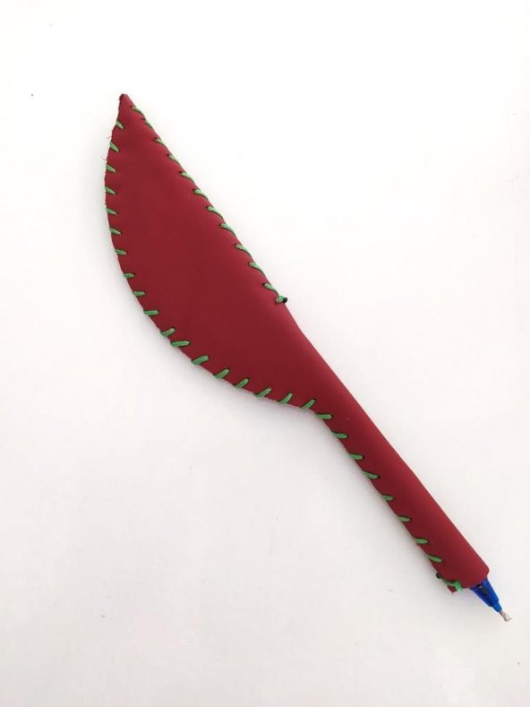 Baykuş Temalı Deri Tükenmez Kalem Özel Gün Hediye Ofis Dekor 9648 - 2