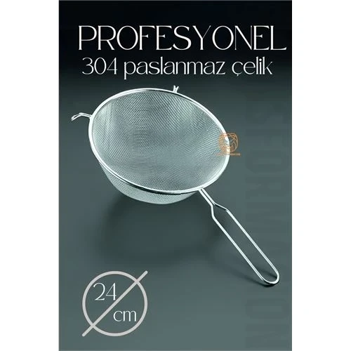 24 Cm Süzgeç 304 Paslanmaz Çelik - 2