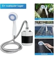 Taşınabilir Şarjlı Seyyar Duş Seti ( Pompa - Hortum - Duş Başlığı ) - Resim 3