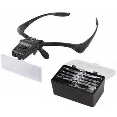 Işıklı Gözlük Büyüteç  5 Farklı Lens 9892b - 2