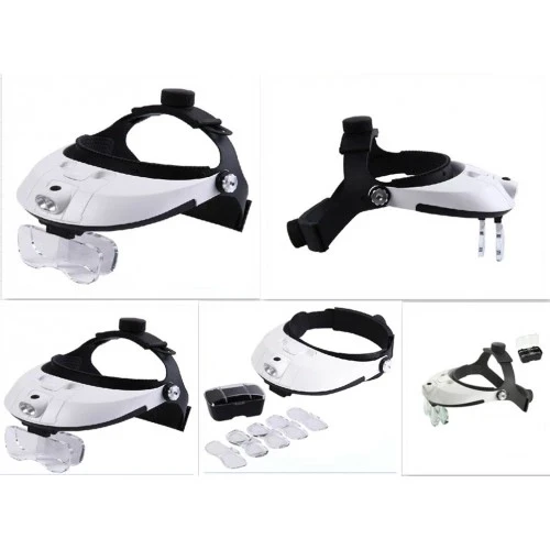 5 Mercekli Çok Fonksiyonlu, Başlık Tip Işıklı Büyüteç 81001h - 5