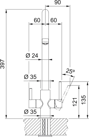 160.0702.660 - Franke Lina Clear Water Krom Arıtmalı Armatür - Resim 6