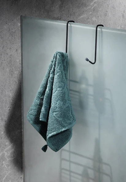 SAS Ömür Boyu Paslanmaz 2 Katlı Askılı Banyo Duş Rafı Sabunluk Şampuanlık Siyah - 2