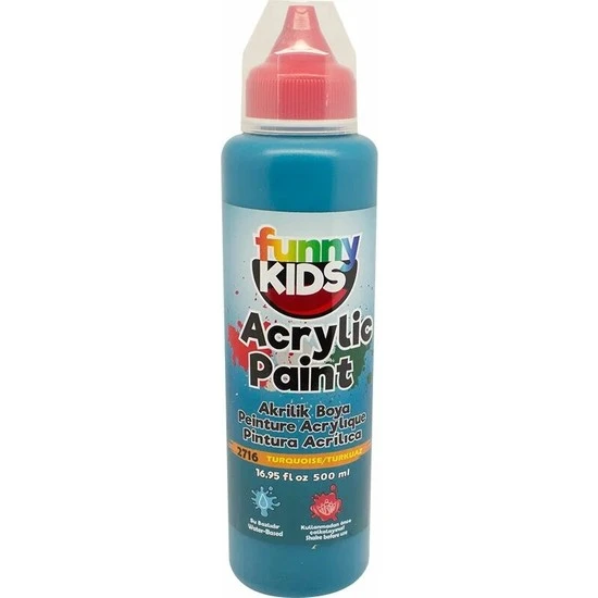 Rich Funny Kids 500ml Akrilik Boya Turkuaz ürün görseli