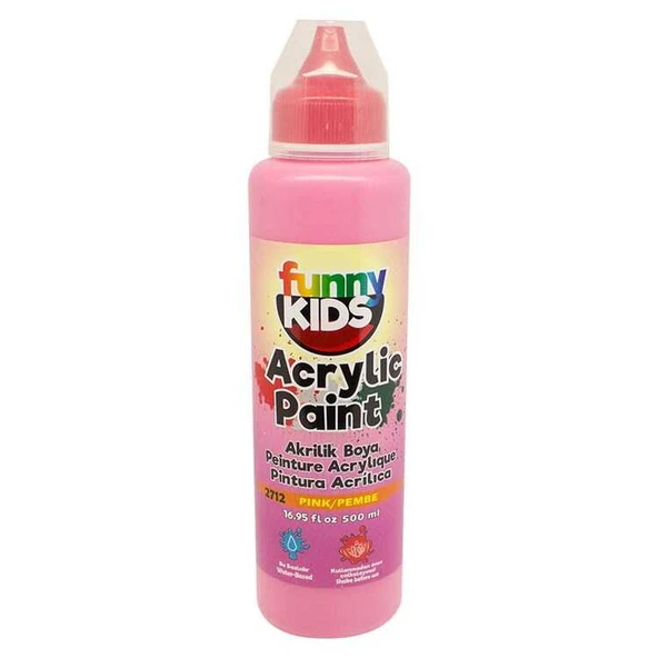 Rich Funny Kids 500ml Akrilik Boya Pembe ürün görseli