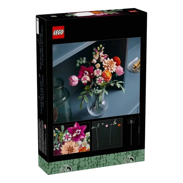 10342 Lego iconic Botanicals Pembe Çiçek Buketi 749 parça +18 yaş - 6