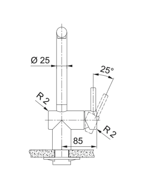 115.0628.208-Franke Atlas Neo Copper Armatür - Resim 5