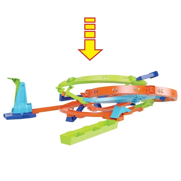 HTK16 Hot Wheels Bumerang Çemberli Yarış Pisti - 8