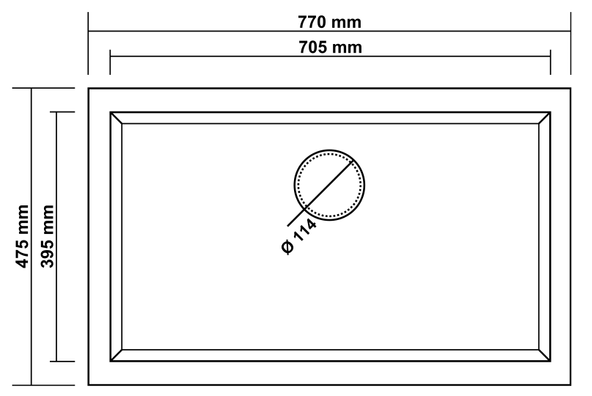 Morganit Gn-78 Granit Eviye (Graphite Grey) - Resim 2