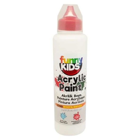 Rich Funny Kids 500ml Akrilik Boya Beyaz ürün görseli