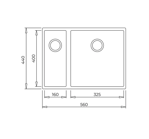 115260031-Teka Square 560 Tg Avena Beige Granit Eviye - 3