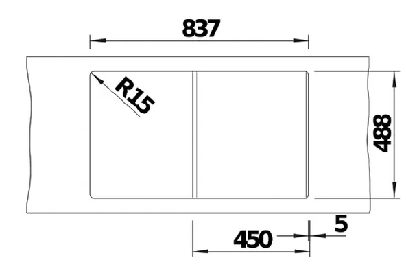 424165-Nuevo Crea 45 S Sağ Damlalıklı Siyah Seramik Eviye - Resim 6