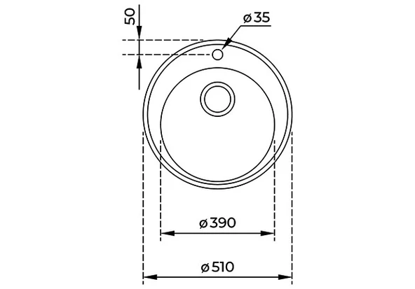40127175-Teka Centroval Düz Çelik Eviye - Resim 3