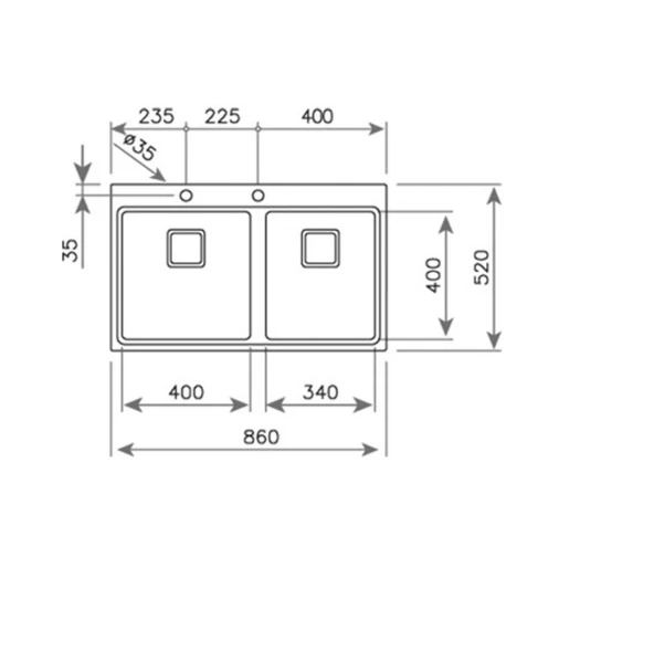 115030015-Teka Zenit RS15 2B Çelik Eviye - Resim 7