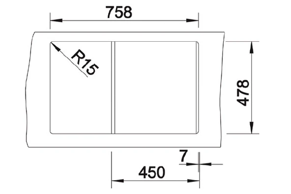 304156-Nuevo Sonas 45 S Sol Damlalık Kristal Beyaz Seramik Eviye - Resim 5