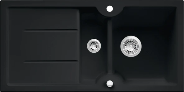 314162-Nuevo Sonas 6 S Çift Yönlü Basalt Seramik Eviye ürün görseli