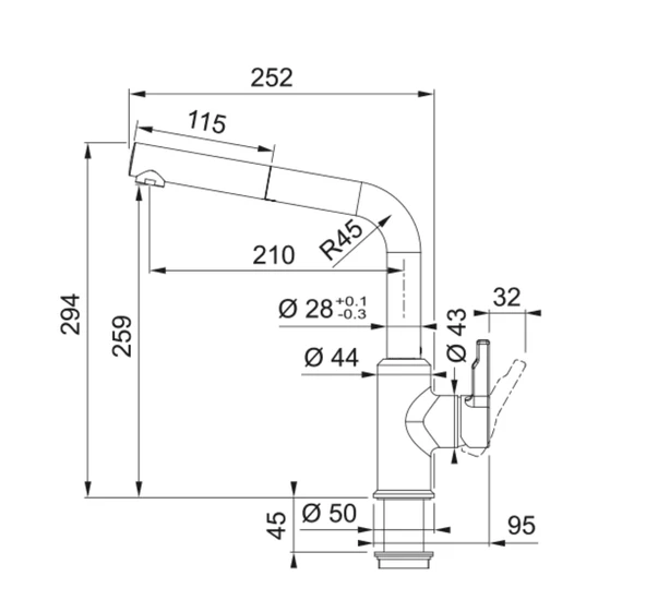 115.0663.757-Franke Active Plus Doccia 2.0 Nero Spiralli Armatür - Resim 5