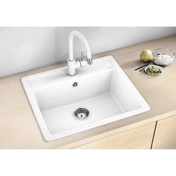 523334-Blanco Legra 6 Granit Eviye Beyaz - Resim 2