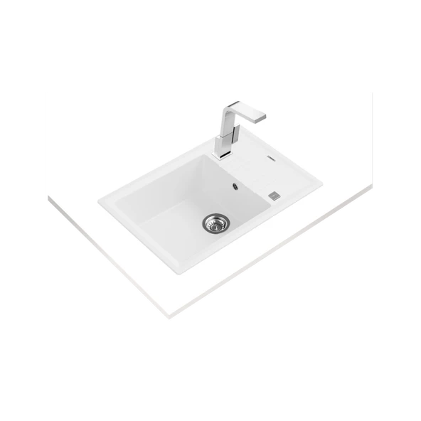 115330033-Teka Stone 60 S-Tg White Granit Eviye - 2