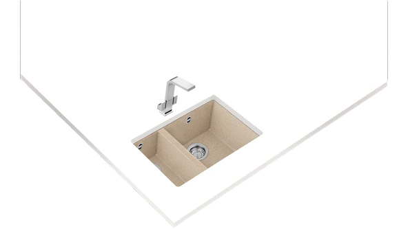 115260031-Teka Square 560 Tg Avena Beige Granit Eviye - 2