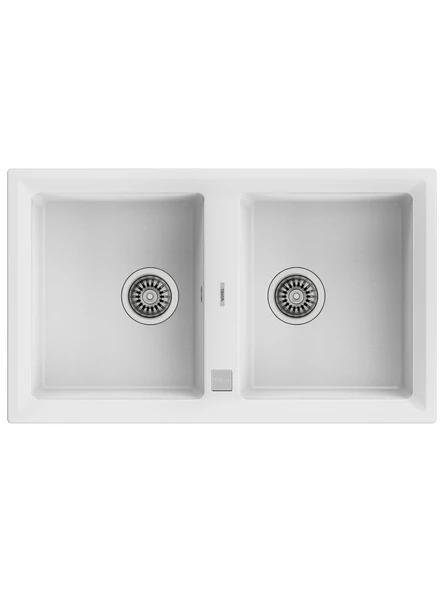 115260012-Teka Stone 90 B-Tg White Granit Eviye ürün görseli