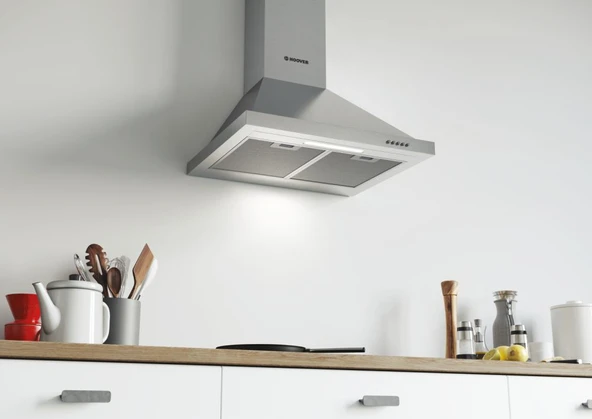 36901863-Hoover HCH6MXTK Inox Davlumbaz - Resim 6