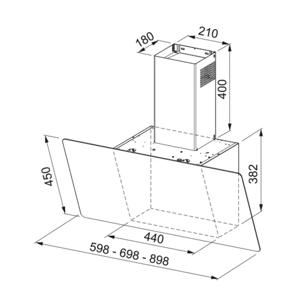 330.0516.056-Franke Fpj V 615 V Wh/Ss A 60 Cm Beyaz Davlumbaz - Resim 2