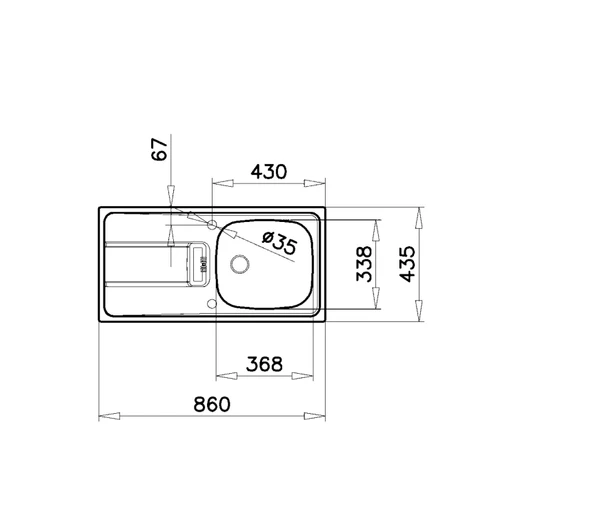 115120043-Teka Gravity 45 E-Xn Sol Mikroketen Çelik Eviye - Resim 2