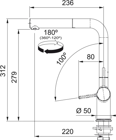 115.0663.760-Franke Active Plus Doccia 2.0 Bianco Spiralli Armatür - Resim 2