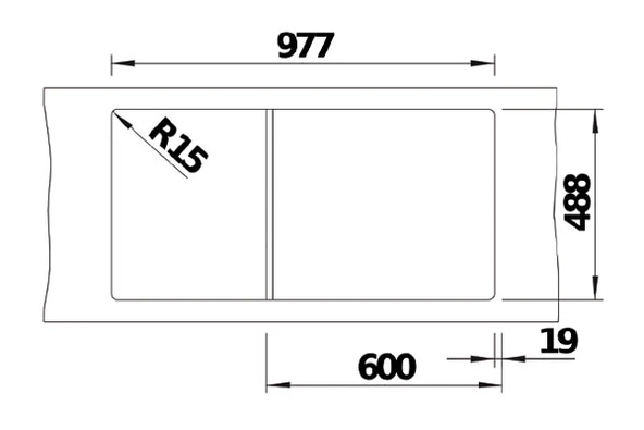 424167-Nuevo Crea Xl 6 S Sağ Damlalıklı Siyah Seramik Eviye - Resim 5