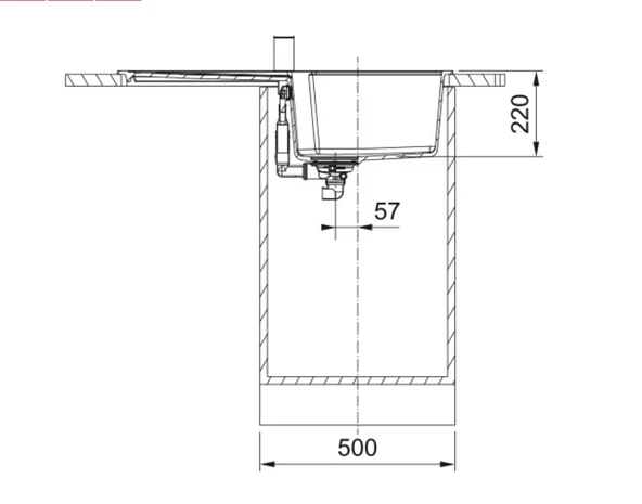 114.0688.486-Franke Urban Ubg 611-86  Oyster Granit Eviye - Resim 3