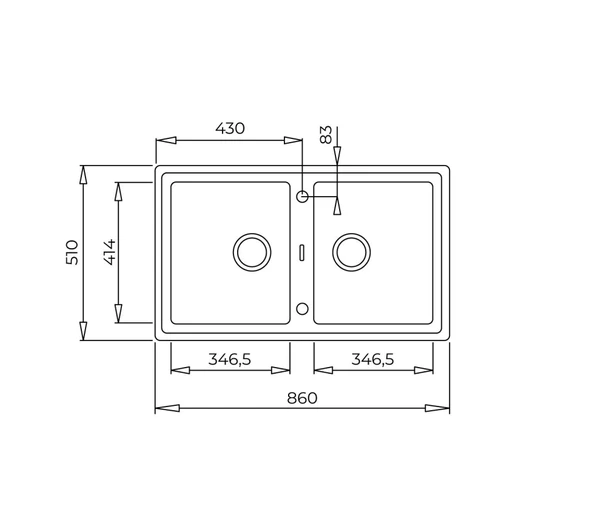 115260012-Teka Stone 90 B-Tg White Granit Eviye - Resim 3