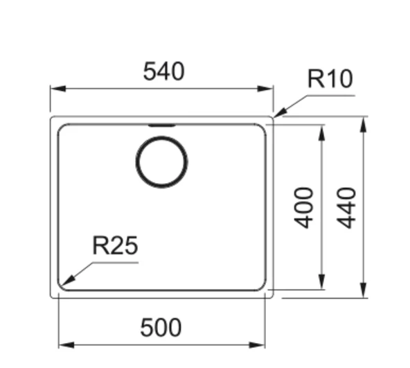 122.0654.857-Franke Myx 110-50 3 1/2 i Pwiwofc Çelik Eviye - Resim 6