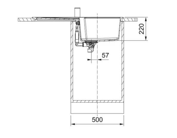 114.0688.482-Franke Urban Ubg 611-86 Bianco Granit Eviye - Resim 3