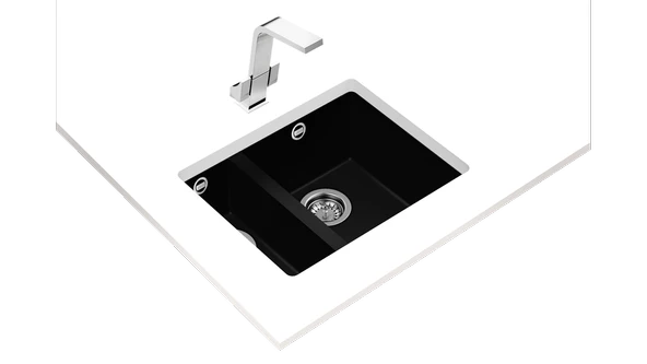 115260029-Teka Square 560 Tg Black Granit Eviye - Resim 2