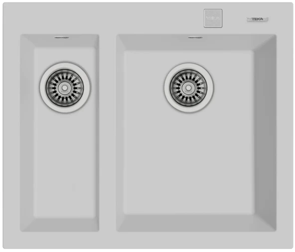 115260023-Teka Forsquare 590 Tg Arctic White Granit Eviye ürün görseli