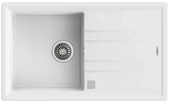 115330026-Teka Stone 50 B-Tg White Granit Eviye ürün görseli