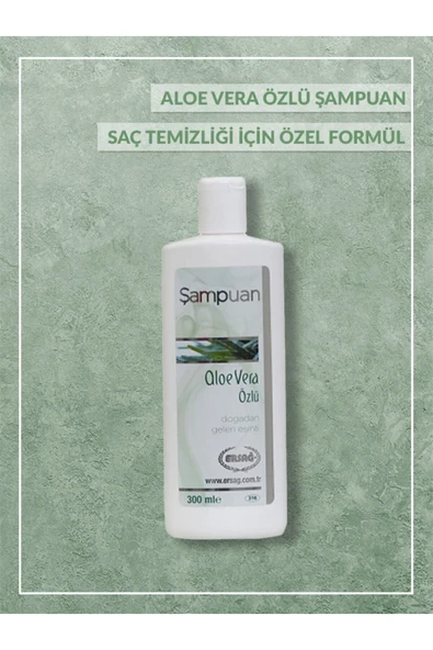 Ersağ Aloe Vera Özlü Şampuan 300 Ml.