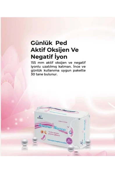 Tiens Airiz Hijyenik Kadın Pedi 30'lu Günlük Ped(1 PAKET)