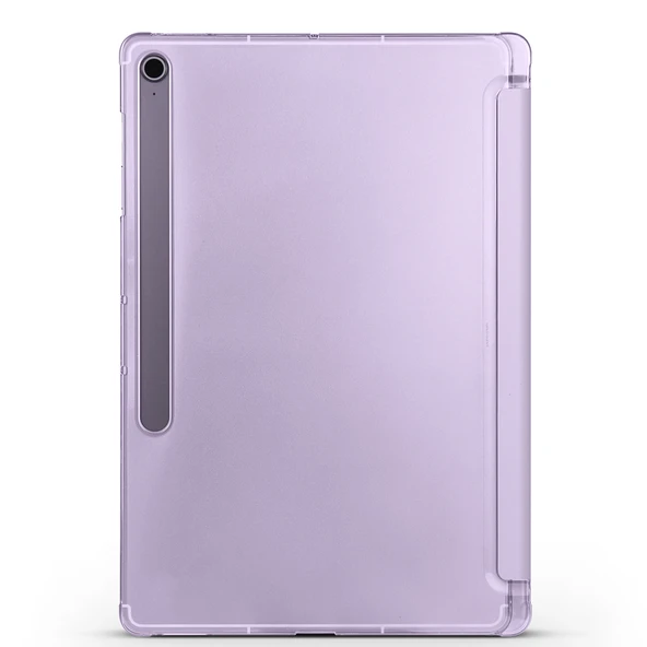 Samsung Galaxy Tab S10 FE Plus Smart Cover Kalem Bölmeli Standlı 1-1 Kılıf - Resim 5
