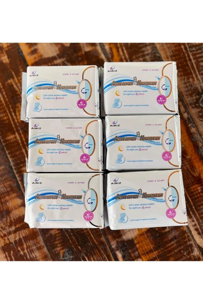 TİENS TEAM Tiens Airiz Hijyenik Ped Gece 6 x 8'li - Resim 2