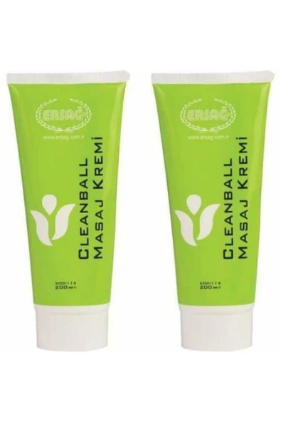 Ersağ Clean Ball Masaj Kremi 200 ml 2 Adet