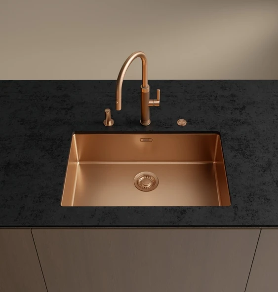 115.0711.557-Franke Mythos Masterpiece Copper Spiralli Armatür - Resim 7