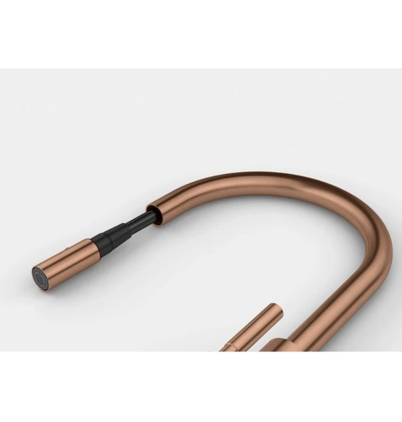 115.0711.557-Franke Mythos Masterpiece Copper Spiralli Armatür - Resim 4