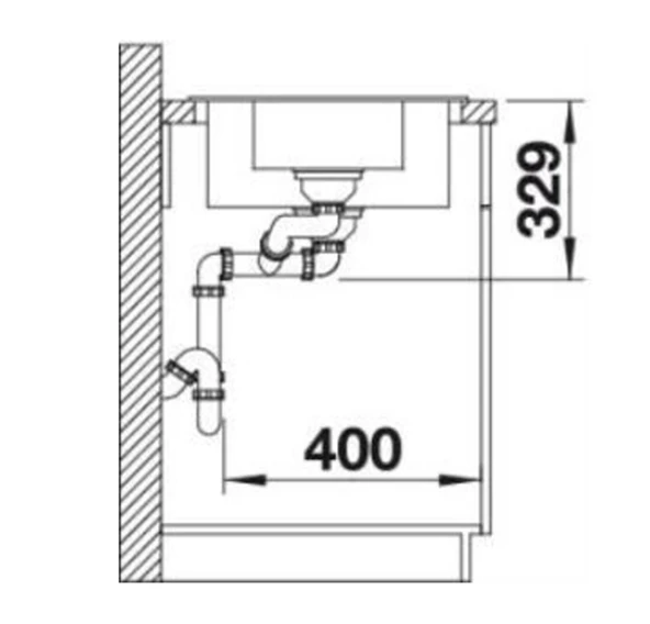 519683-Blanco Sona 6 S 1.5 Gözlü Granit Beyaz Evye - Resim 2